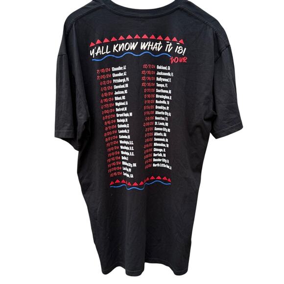 Martin Lawrence Y'all Know What It Is comedy Tour 2024 Black shirt Size XL - Picture 2 of 5